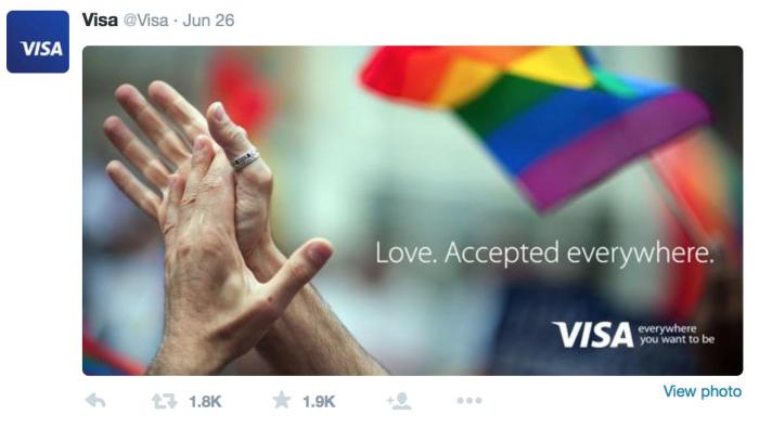 Крупные компании поздравили ЛГБТ-сообщество с легализацией однополых браков в США