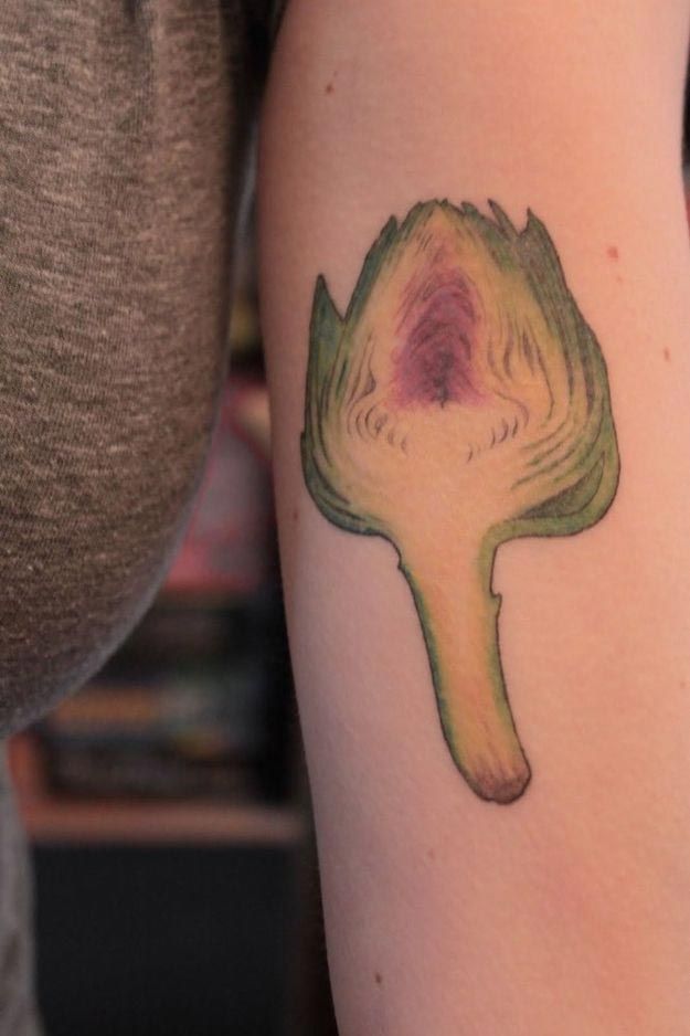 Необычные татуировки с любимой едой