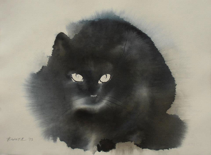Акварельные коты от сербского художника Эндре Пеновак