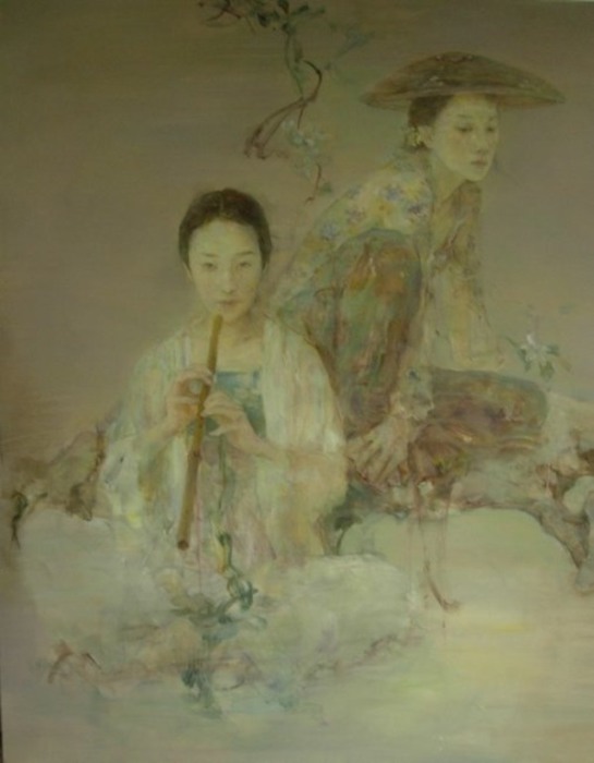 Мягкие и невесомые картины маслом от китайского художника Ху Джун Ди