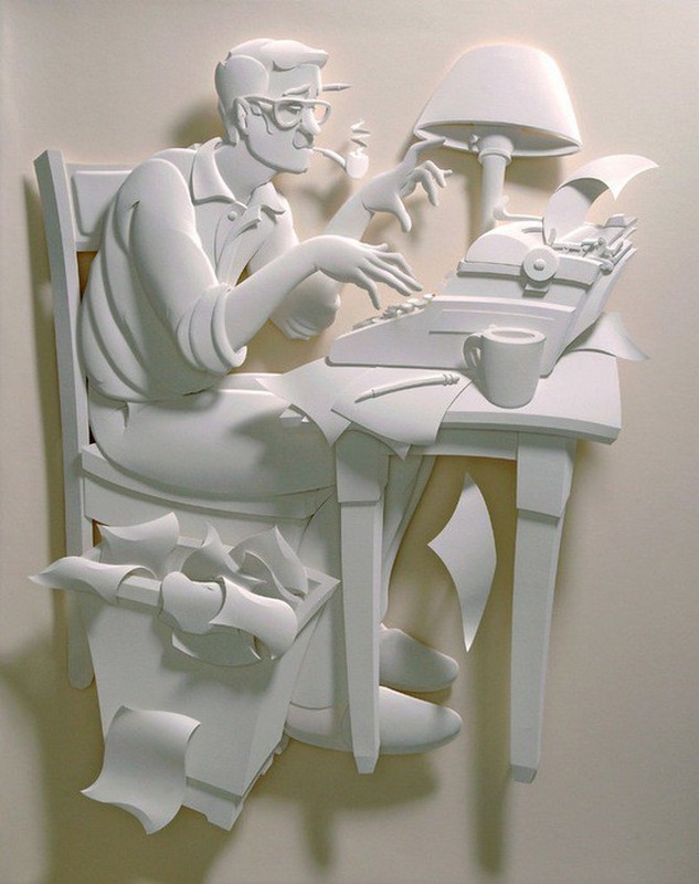Сказочные скульптуры из бумаги от Джефа Нишинаки