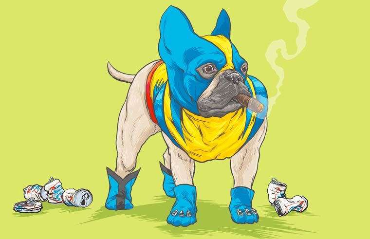 Собаки в роли супергероев
