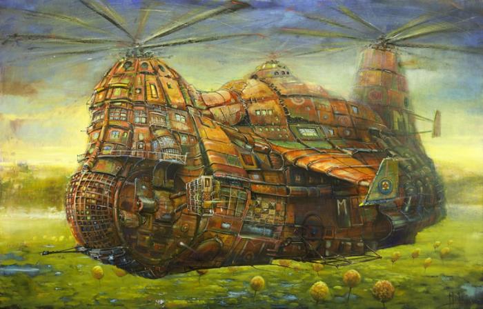 Сказочные корабли и воздушные судна от Модестаса Малинаускаса