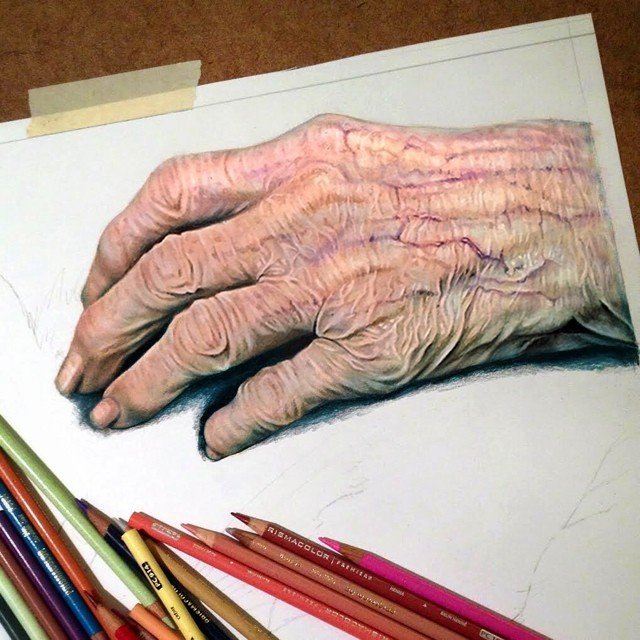Гиперреалистичные рисунки цветными карандашами от Морган Дэвидсон