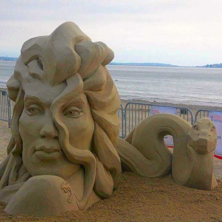 Песчаные скульптуры с фестиваля Revere Beach International Sand Sculpting Festival 2015