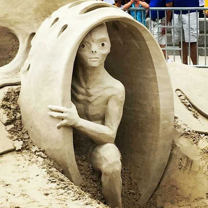 Песчаные скульптуры с фестиваля Revere Beach International Sand Sculpting Festival 2015