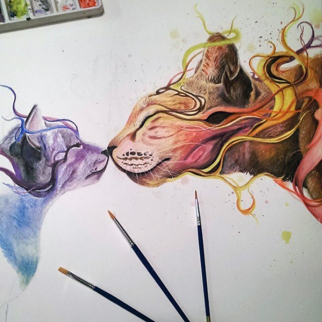 17-летняя художница-самоучка создает потрясающие рисунки