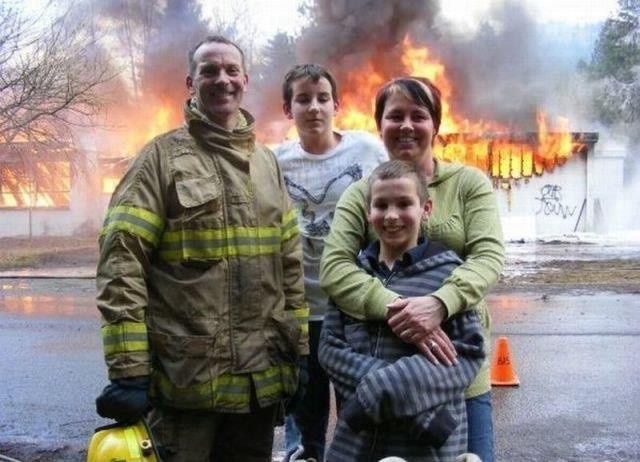 Классные фото на фоне пожаров
