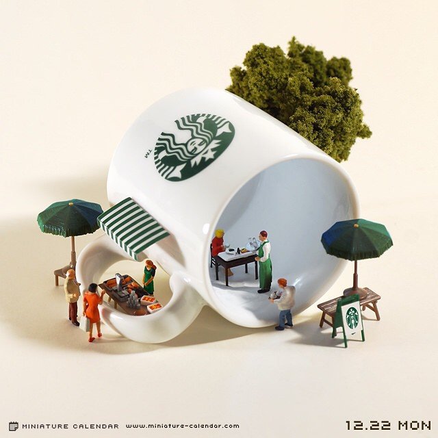 Календарь миниатюр от Танаки Тацуя
