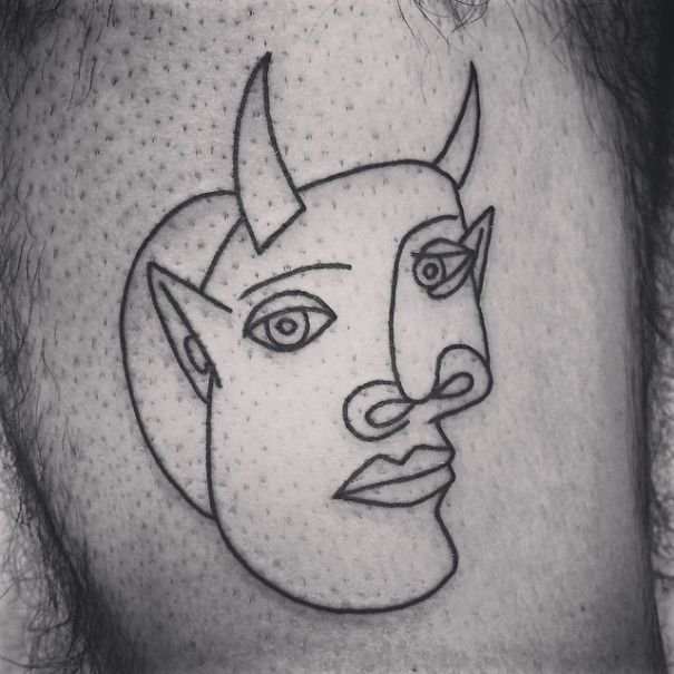 Татуировки, вдохновлённые творчеством Пабло Пикассо