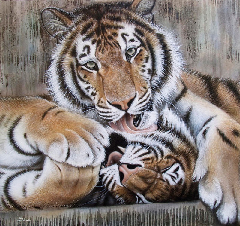 Необыкновенные рисунки животных от Sandi Baker