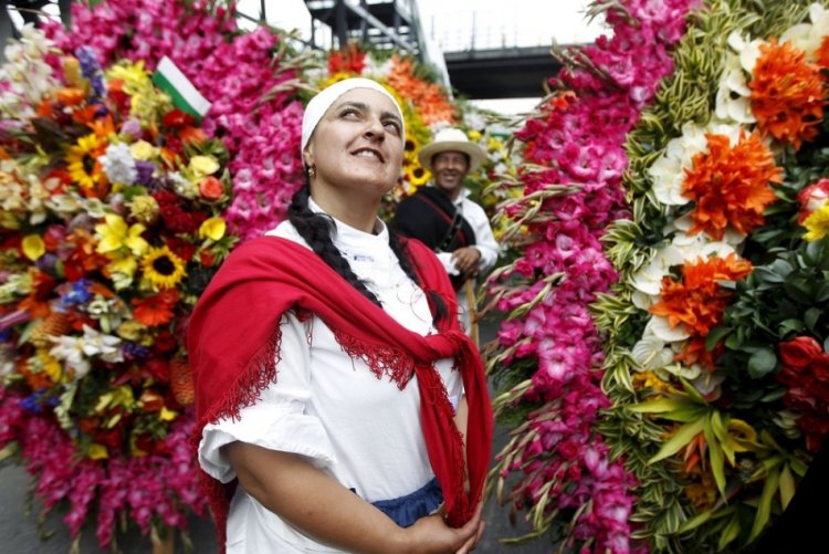 Парад цветов в Колумбии