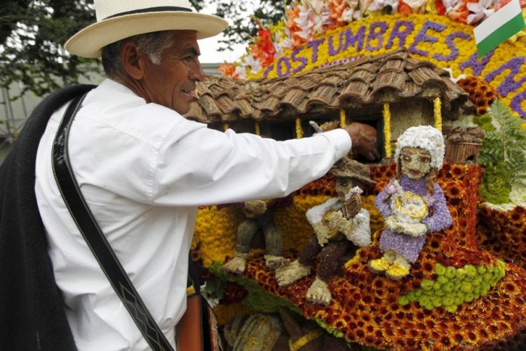 Парад цветов в Колумбии