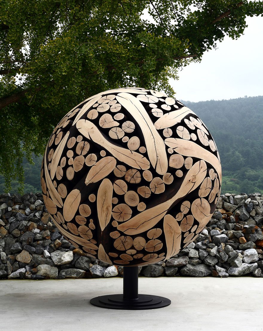 Деревянные скульптуры от южнокорейского художника Дже-Хё Ли
