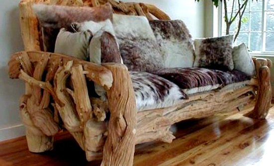 Необычная мебель из коряг