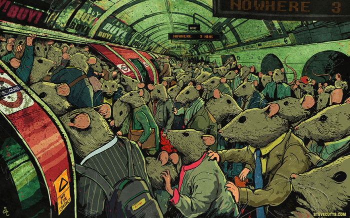 Современный мир в иллюстрациях Стивена Каттса