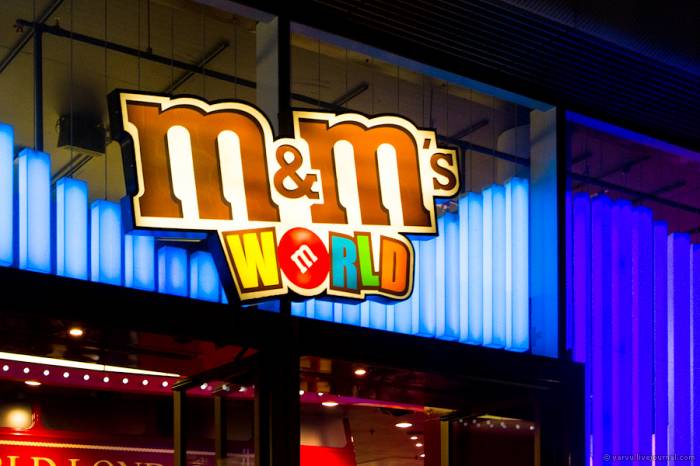 Сладкий магазин M&amp;M's World в Лондоне