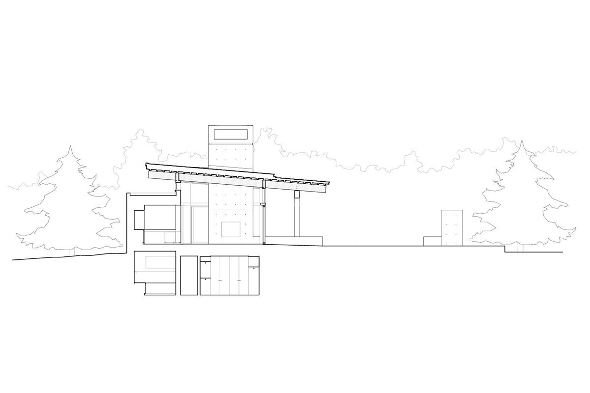 Современный дом из бетона River House от Suyama Peterson Deguchi