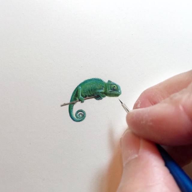 Удивительные миниатюрные рисунки от Карен Лайбкэп