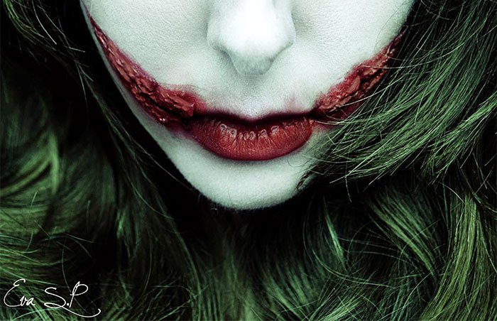 Идеи макияжа губ на Хэллоуин от Евы Пернас