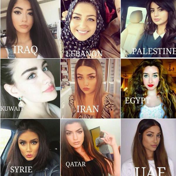 Красота арабских девушек из соцсетей