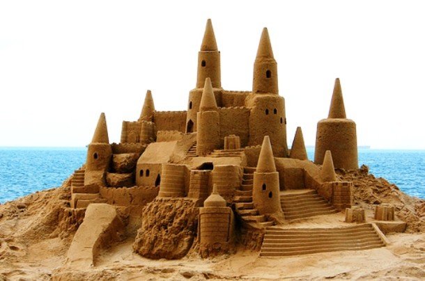 Красивые песчаные замки