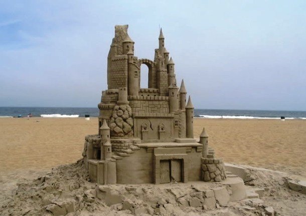 Красивые песчаные замки