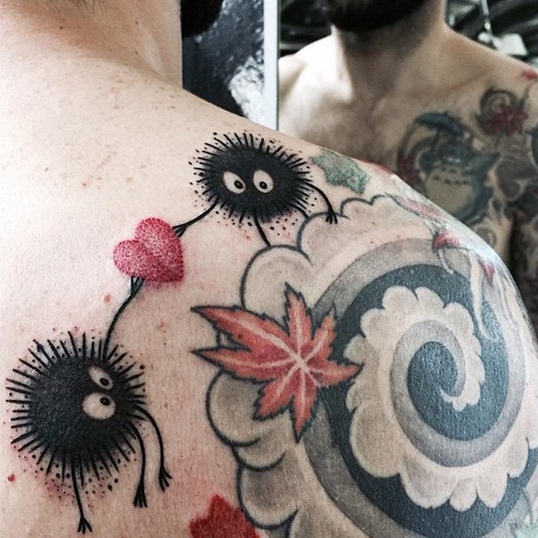 Татуировки, вдохновлённые творчеством Хаяо Миядзаки