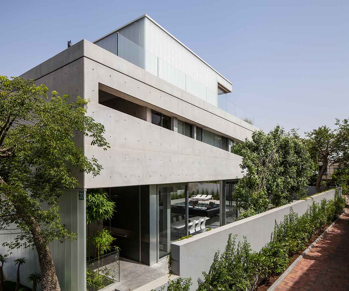Частный дом из бетона Concrete Cut от студии Pitsou Kedem