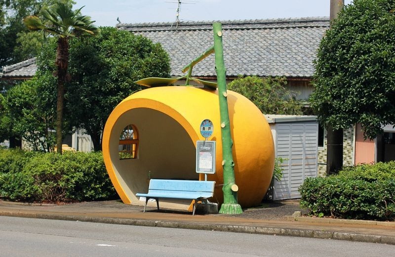 Вкусные автобусные остановки в Японии
