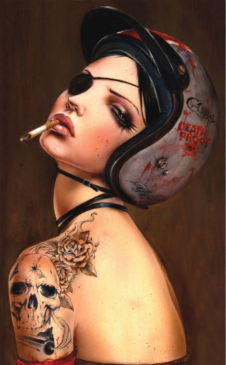 Курящие девушки на картинах Брайна Вивероса