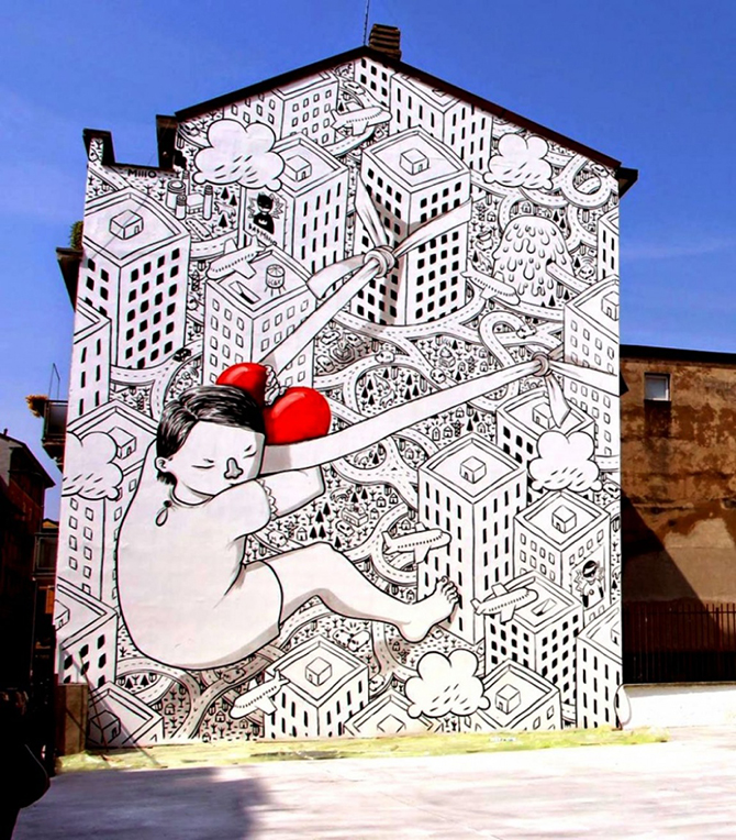 20 сильных стрит-арт работ уличных художников