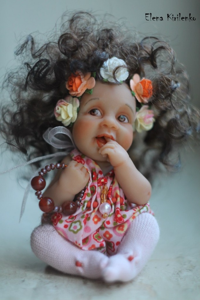 Милые куклы малышей от Елены Кириленко