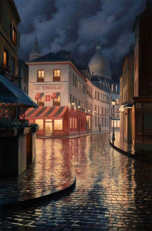 Романтические городские пейзажи на картинах Евгения Лушпина