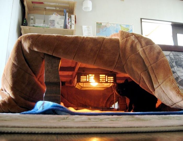 Японская стол-кровать котацу