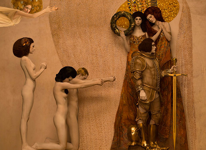 Фотографические интерпретации эротических мотивов картин Густава Климта