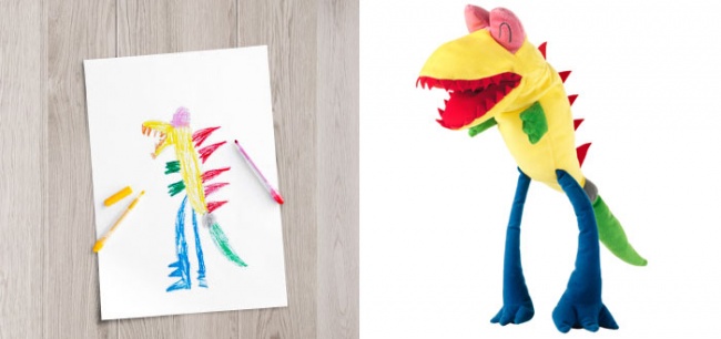 IKEA превратила детские рисунки в настоящие игрушки