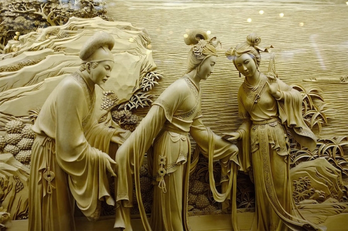 Невероятные скульптуры из дерева от китайских мастеров