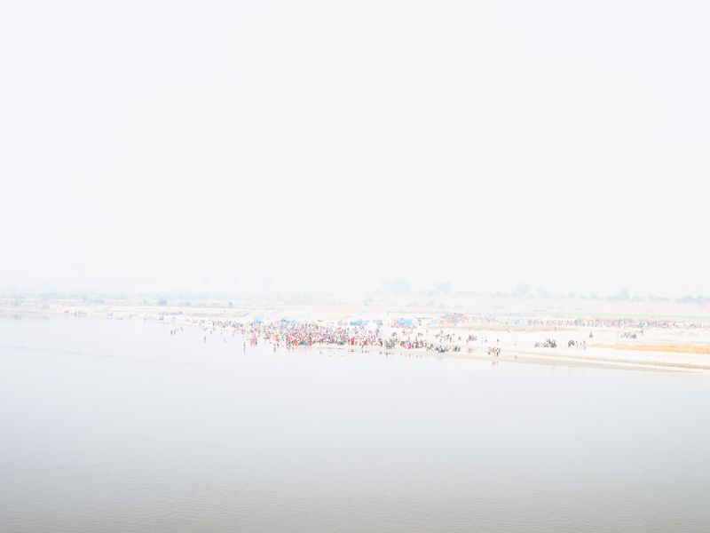 Туманные фотографии реки Ганг