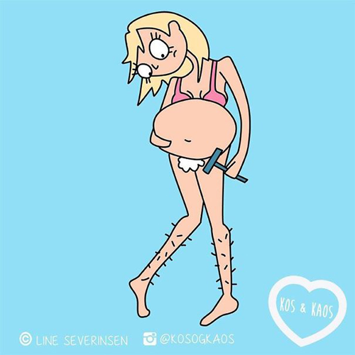 Трудности беременных в комиксах Лин Северинсен