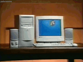 Гифки про компьютеры и интернет 20-летней давности