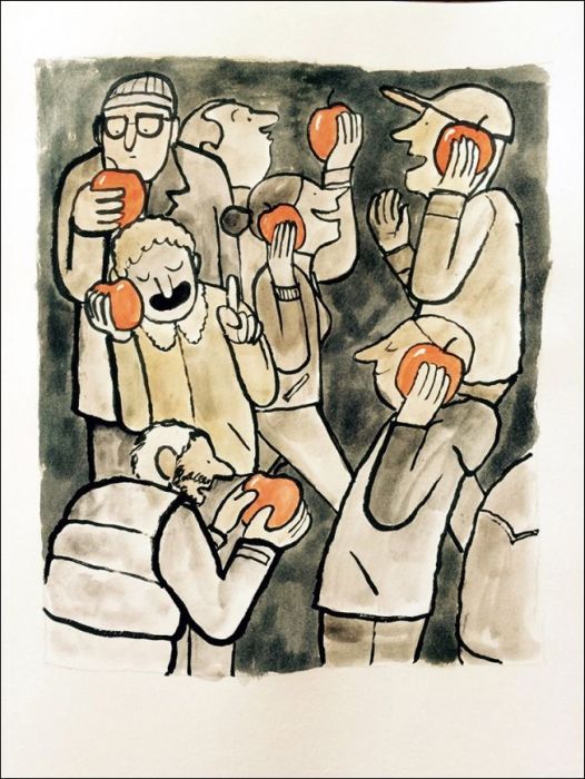 Зависимости современного человека в рисунках Жана Жюльена