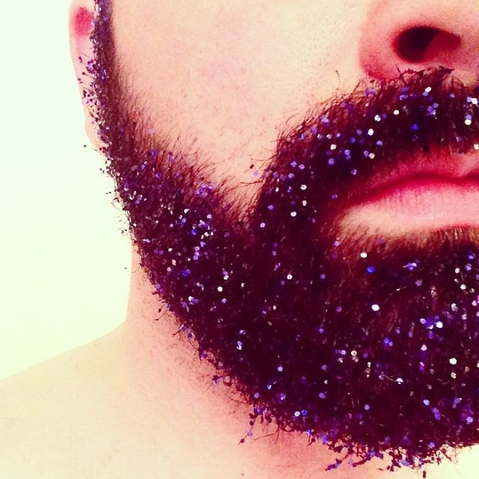 Борода в блёстках - новый тренд в Instagram