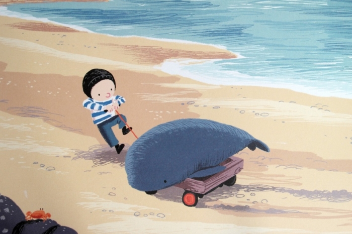Добрый комикс о маленьком мальчике, который встретил кита