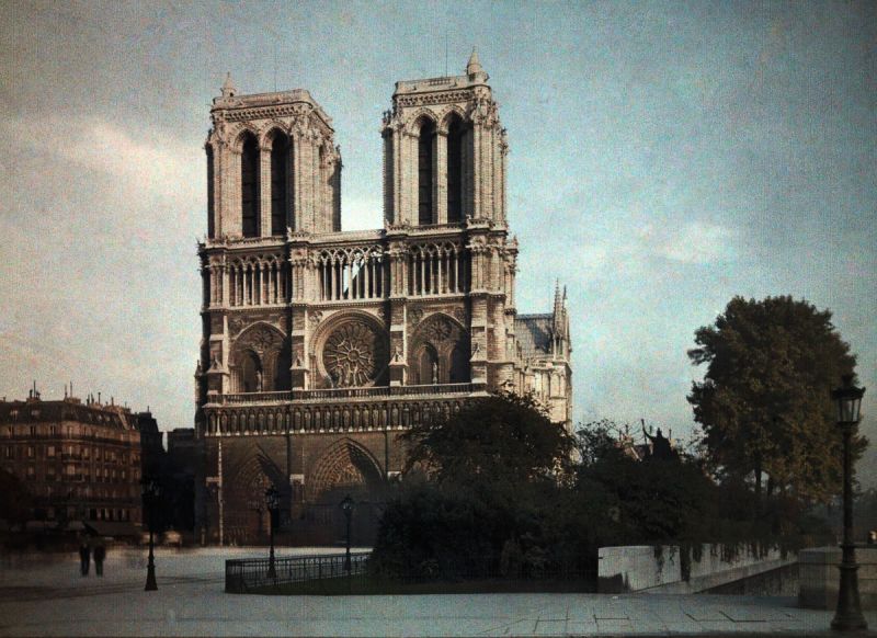 Автохромные фотографии Парижа 1923 года