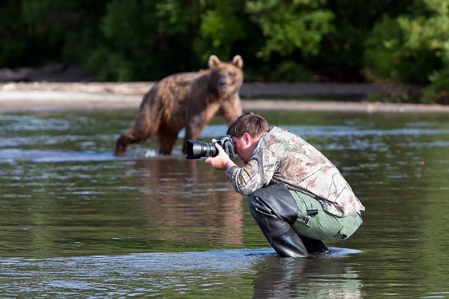 Фотографы дикой природы за работой
