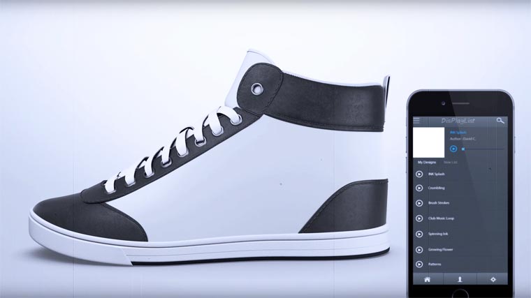 Дизайн этих кроссовок можно менять при помощи смартфона