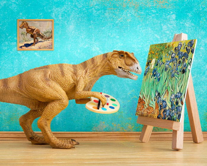 Повседневная жизнь игрушечных динозавров