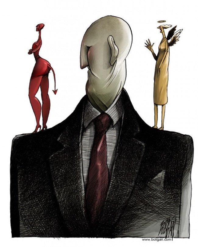 Современная жизнь от художника-карикатуриста Анхеля Болигана Корбо