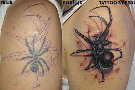Неудачные татуировки, которые удалось спасти умелым мастерам